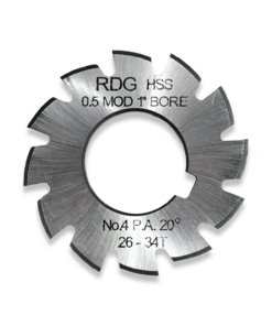 0.5 MODULE INVOLUTE GEAR CUTTER NUMBER 4