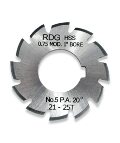 0.75 MODULE INVOLUTE GEAR CUTTER NUMBER 5