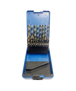 New 19PC Metric Drill Set 1-10MM Fully Ground HSS Black Oxide Din388
