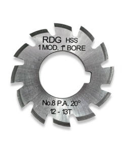 1 MODULE INVOLUTE GEAR CUTTER NUMBER 8