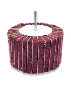 1 x 100mm x 60mm FLAP WHEELS (EMERY/SCOTCH)  (6mm shank)