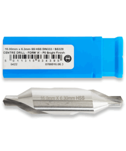 Presto 6.3mm x 16mm Shank HSS Centre Drill DIN333A