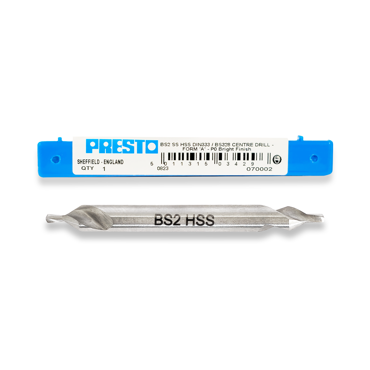 PRESTO BS2 (1/16") CENTRE DRILL HSS DIN333A