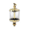 1 x Small Drip Feed Oiler 117mm high X 53mm diameter 1/8" BSP 1/8 x 2''
