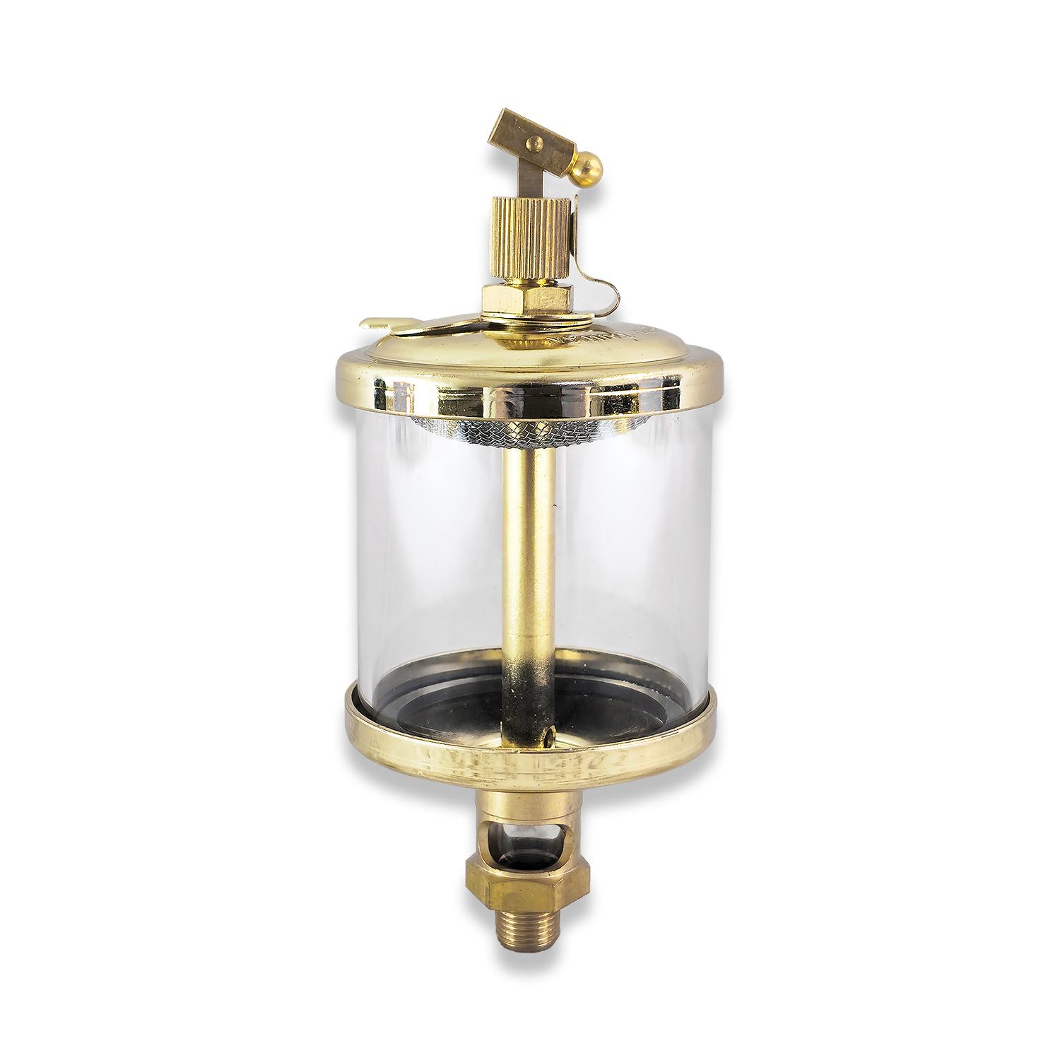 1 x Small Drip Feed Oiler 117mm high X 53mm diameter 1/8" BSP 1/8 x 2''
