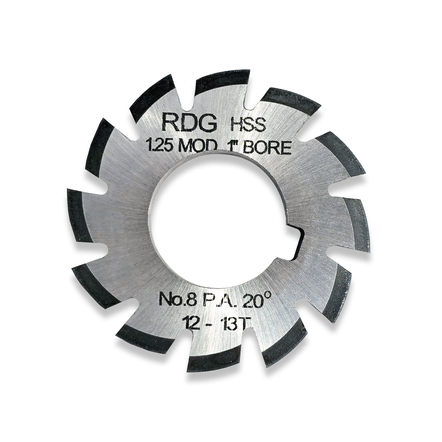 FULL SET OF 1.25 MODULE GEAR CUTTERS 1-8 - Image 2