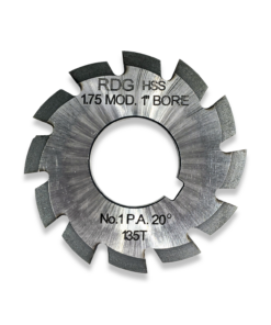 1.75 MODULE INVOLUTE GEAR CUTTER NUMBER 1