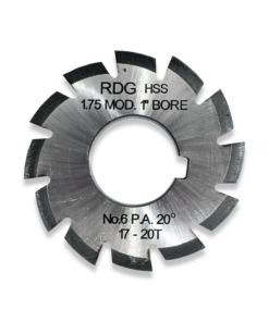 1.75  MODULE INVOLUTE GEAR CUTTER NUMBER 6