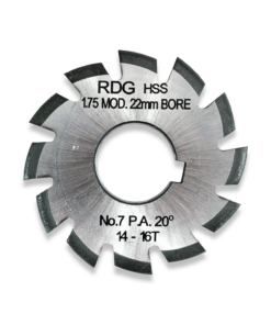 1.75  MODULE INVOLUTE GEAR CUTTER NUMBER 7