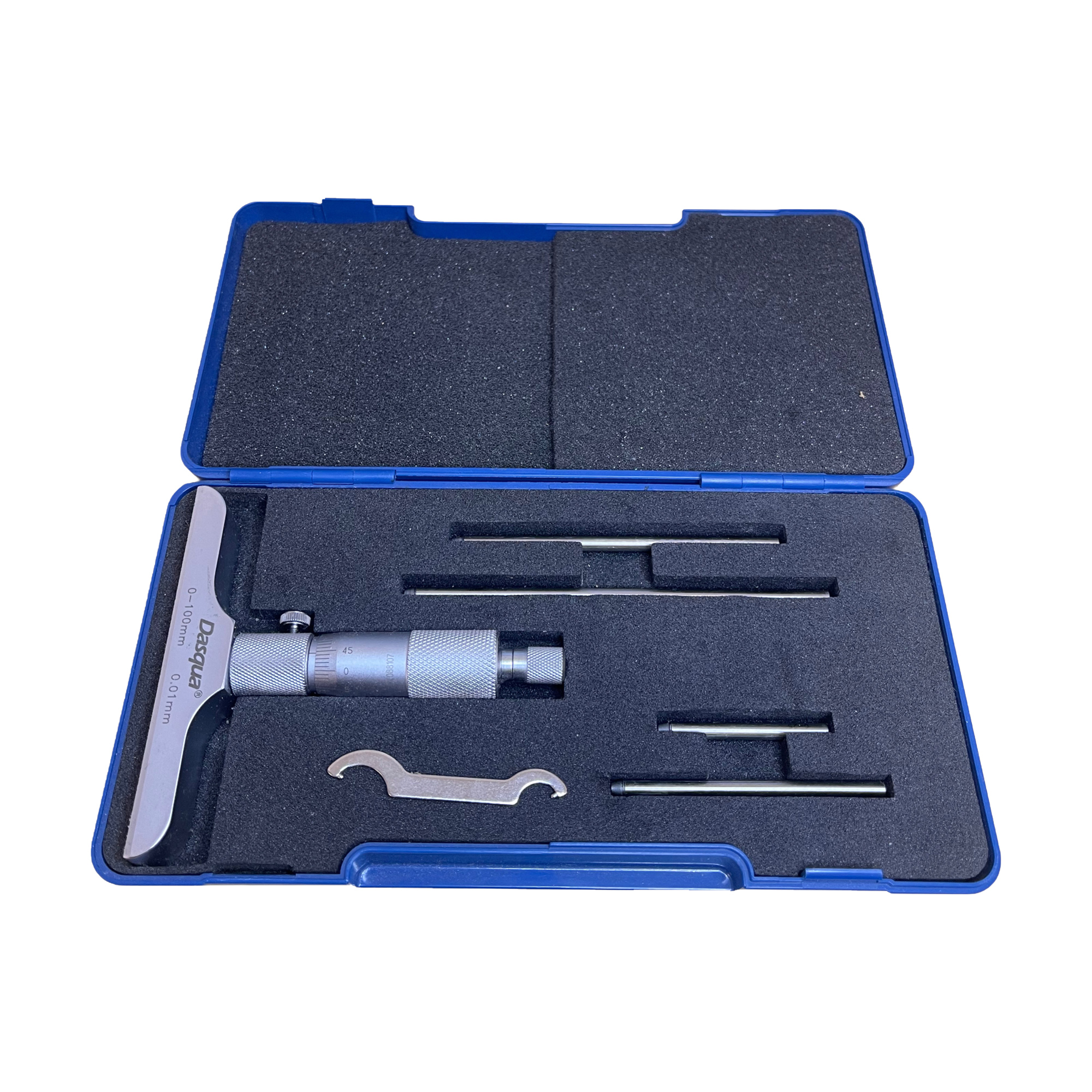 0-100MM DEPTH GAUGE MICROMETER METRIC PRECISION MADE BY DASQUA 4611-8120 - Image 2