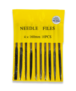 10PC NEEDLE FILE SET 160MM LONG VARIOUS TYPES SECOND CUT FINE WORK