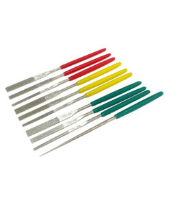 10PC DIAMOND FILE FLAT ROUND HAND TOOLS 150 200 400 GRIT FILES