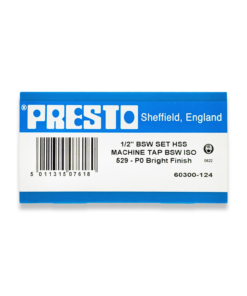 Presto 1/2" BSW HSS set of 3 taps