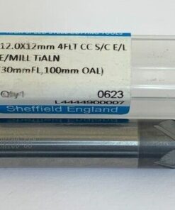 12MM Presto 4 flute end mill solid carbide EXTRA LONG length