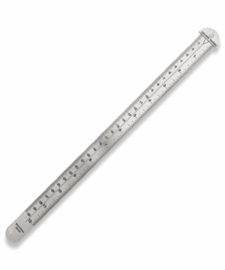 12" 300mm HOOK RULE STAINLESS STEEL METRIC AND IMPERIAL RULER