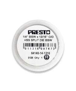 Presto 1/4" BSW HSS Circular split die