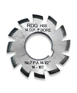 14 DP INVOLUTE GEAR CUTTER NUMBER 7