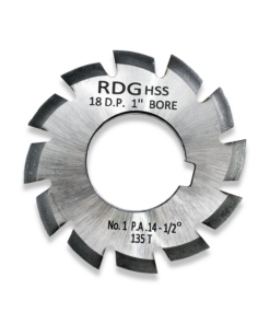 18DP INVOLUTE GEAR CUTTER NUMBER 1