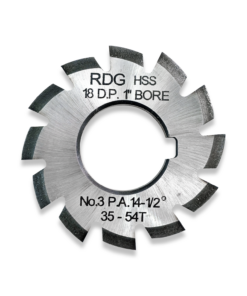 18DP INVOLUTE GEAR CUTTER NUMBER 3