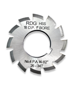 18DP INVOLUTE GEAR CUTTER NUMBER 4