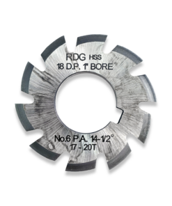 18DP INVOLUTE GEAR CUTTER NUMBER 6