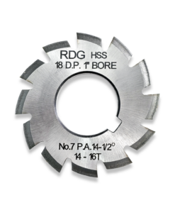 18DP INVOLUTE GEAR CUTTER NUMBER 7