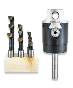 2" Boring head with 1/2" straight shank arbor + 9pc brazed boring tools