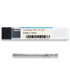 PRESTO 3.0mm x 3.0mm Solid Carbide 2 Flute Slot Drill | End Mill