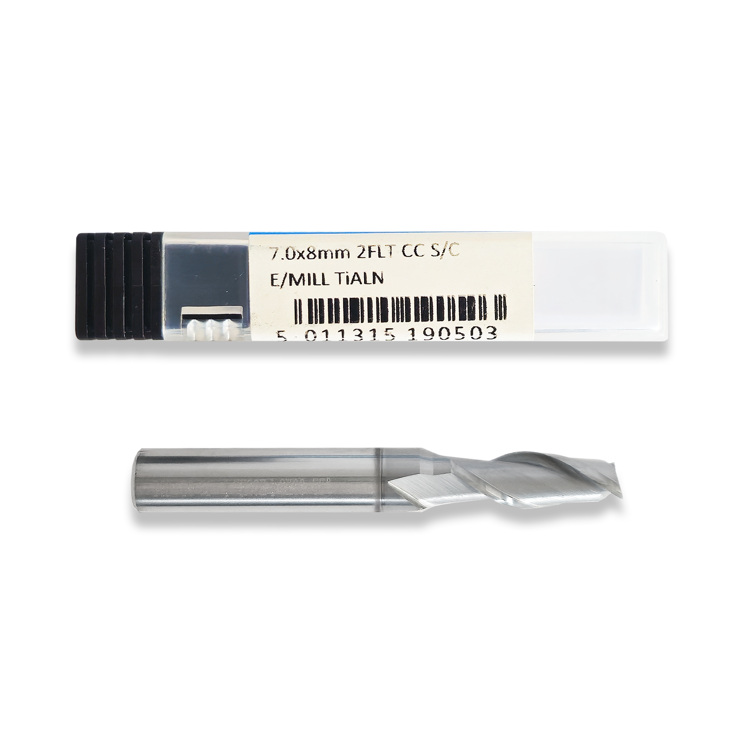 PRESTO 7.0mm x 8.0mm Solid Carbide 2 Flute Slot Drill | End Mill