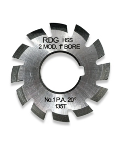 2 MODULE INVOLUTE GEAR CUTTER NUMBER 1