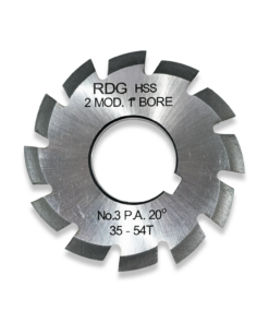 2 MODULE INVOLUTE GEAR CUTTER NUMBER 3