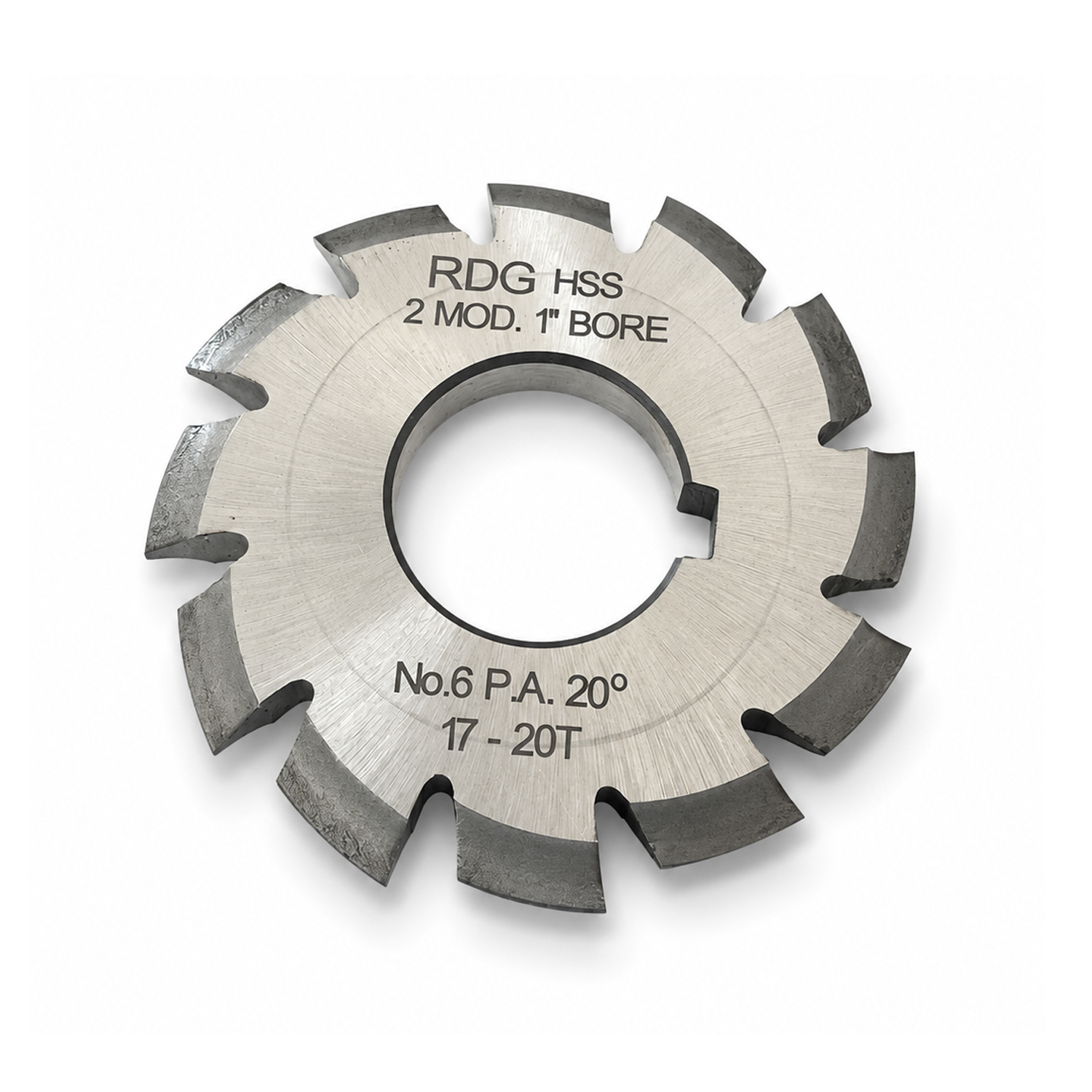 2 MODULE INVOLUTE GEAR CUTTER NUMBER 6