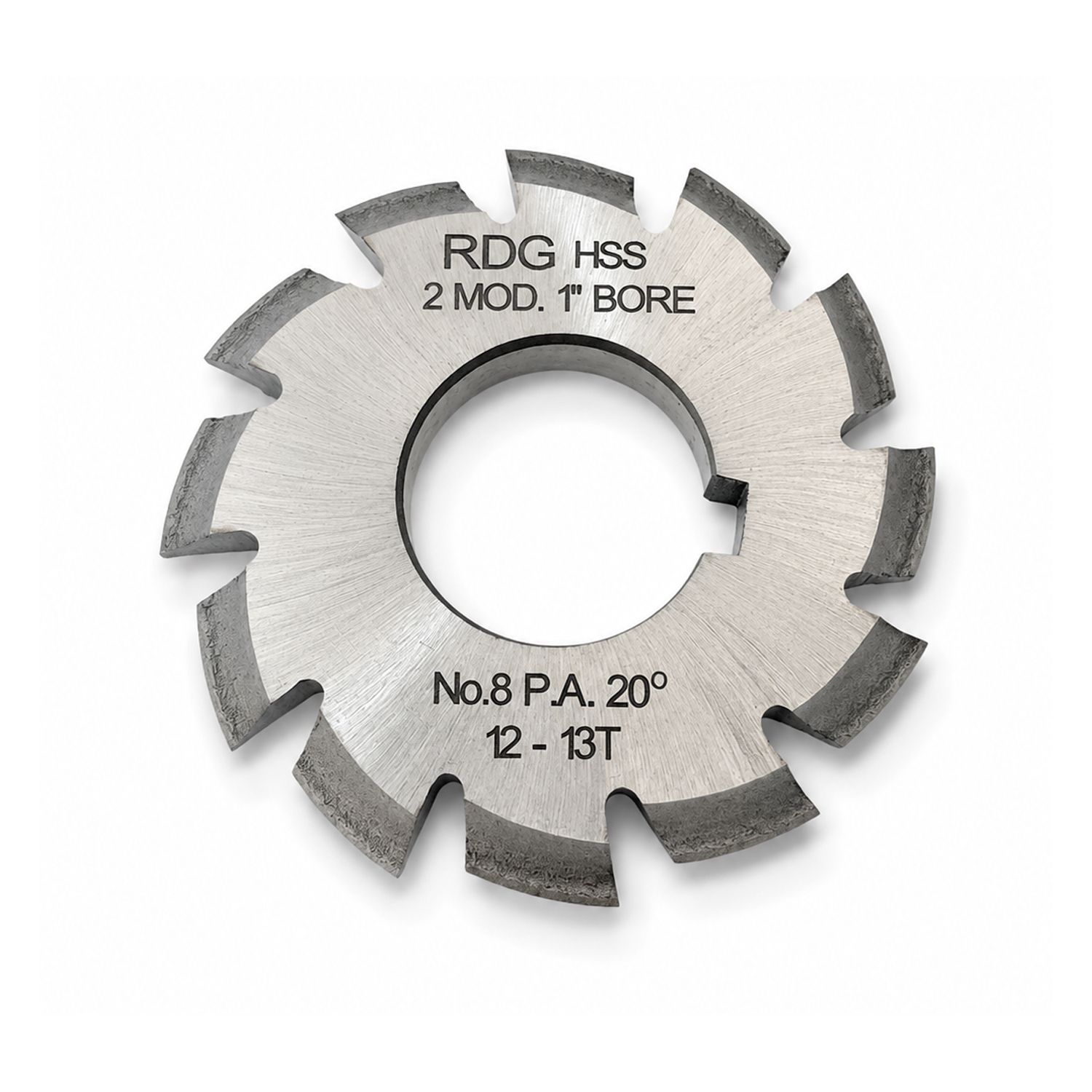 2 MODULE INVOLUTE GEAR CUTTER NUMBER 8