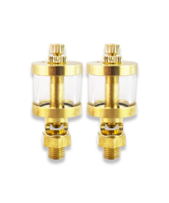 2 x Tiny Drip Feed Oilers 37mm high  X 17.5mm dia