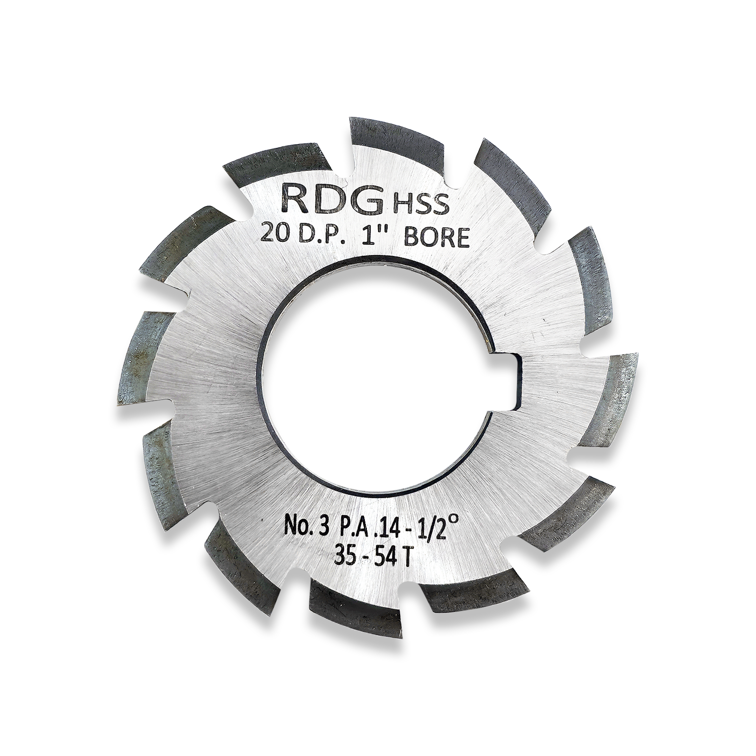 20 DP INVOLUTE GEAR CUTTERS NUMBER 3