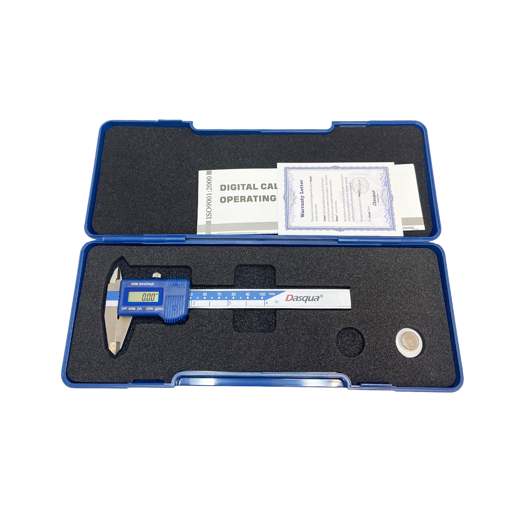 Dasqua mini digital caliper 0-100mm / 0-4" 2050-0005 - Image 2