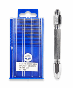 20PC Micro Drill Set 61-80 & Pin Vice