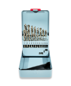 21pc HSS left hand drill set imperial sizes 1/16" - 3/8"