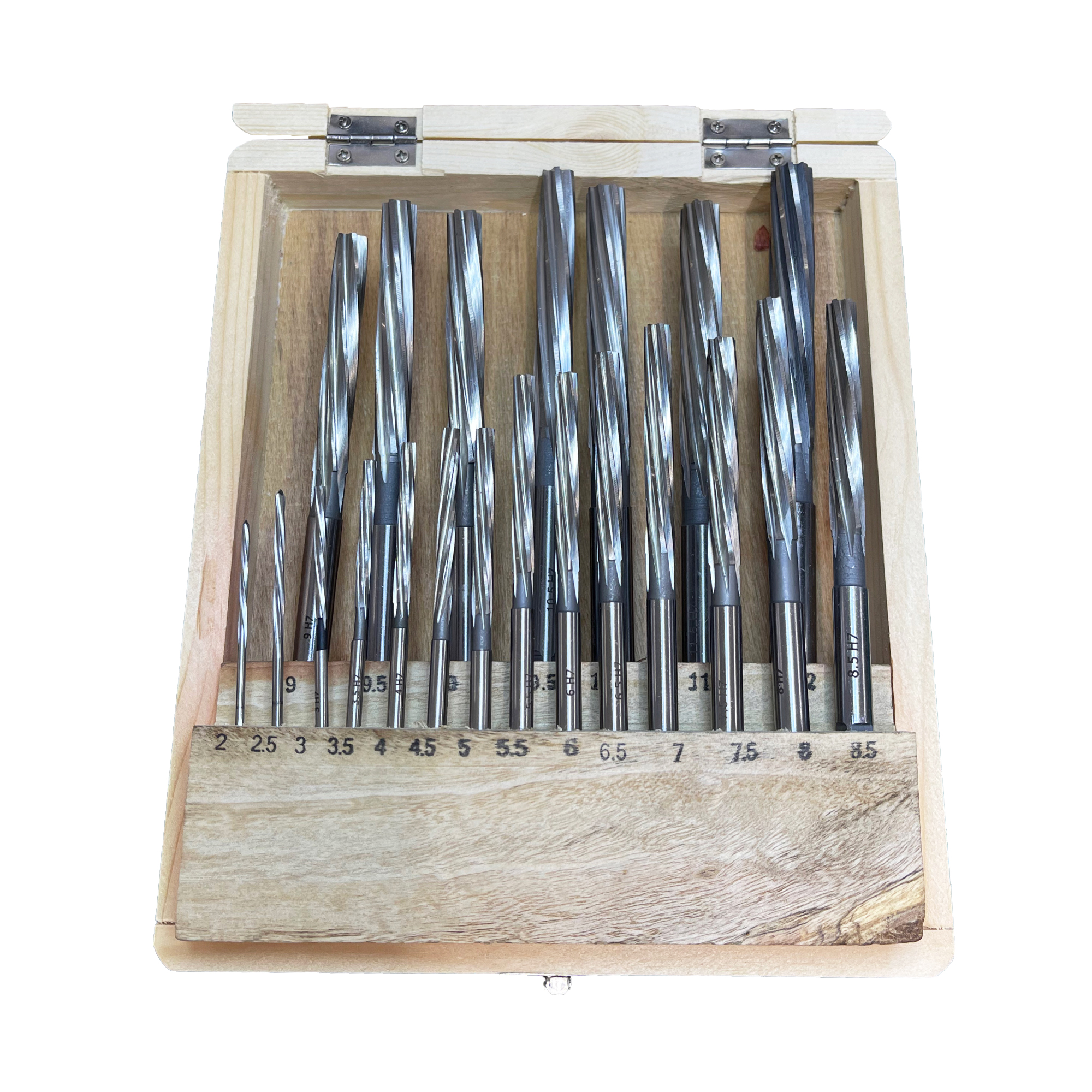 21PC HAND REAMER SET HSS METRIC 2MM - 12MM