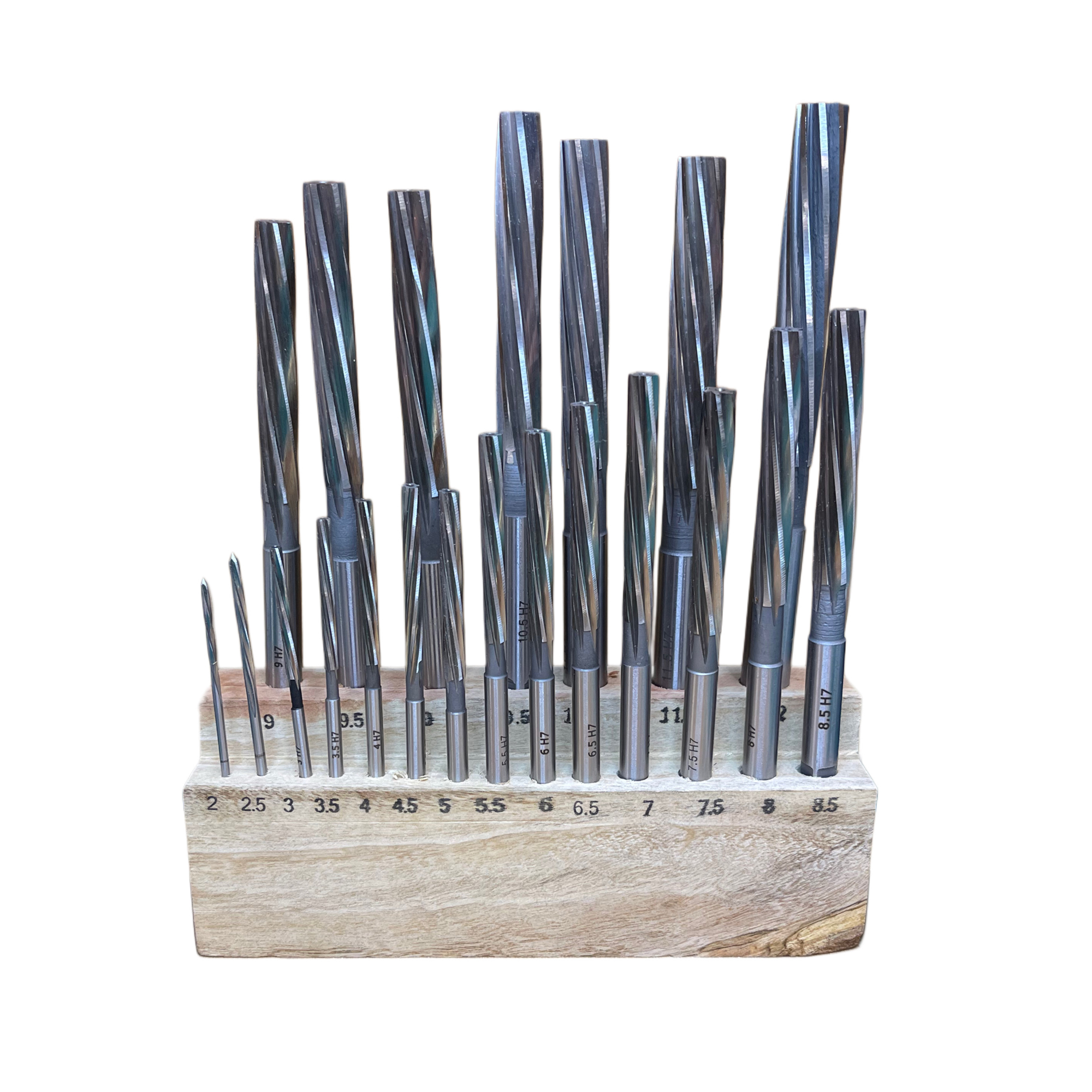 21PC HAND REAMER SET HSS METRIC 2MM - 12MM - Image 2