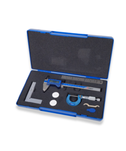 Alternative view of Dasqua 4pc Measuring Set Digital Caliper, Outside Micrometer, Square and Ruler 2210-8204