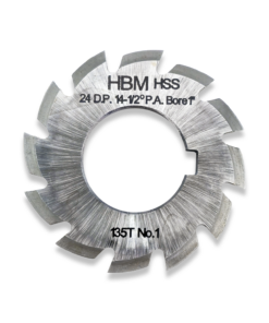 24 DP INVOLUTE GEAR CUTTER NUMBER 1