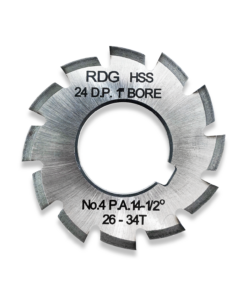 24 DP INVOLUTE GEAR CUTTERS NUMBER 4