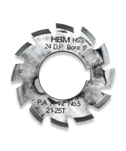 24 DP INVOLUTE GEAR CUTTERS NUMBER 5