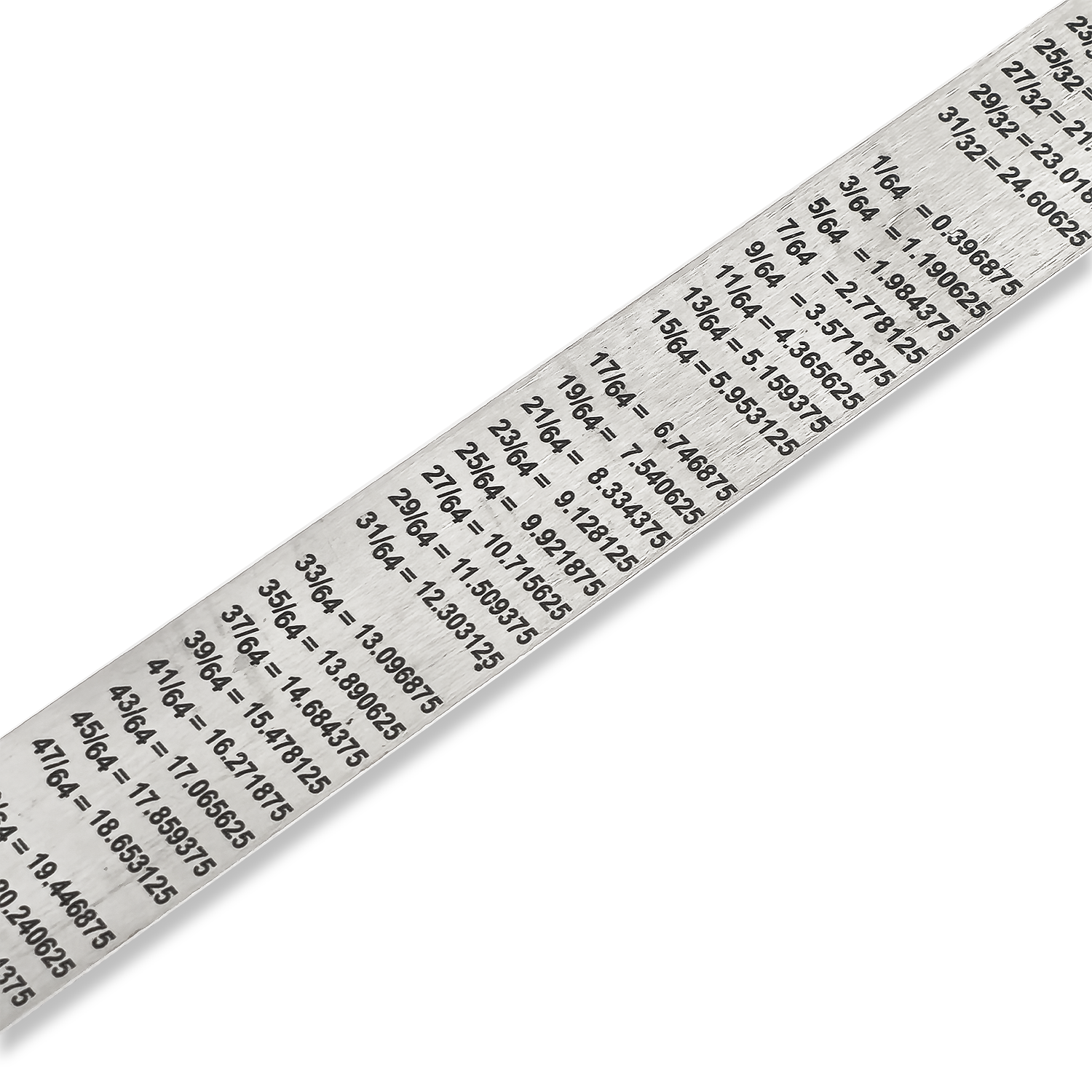 24"/600MM STEEL RULER METRIC IMPERIAL GRADUATIONS CONVERSION TABLE - Image 4