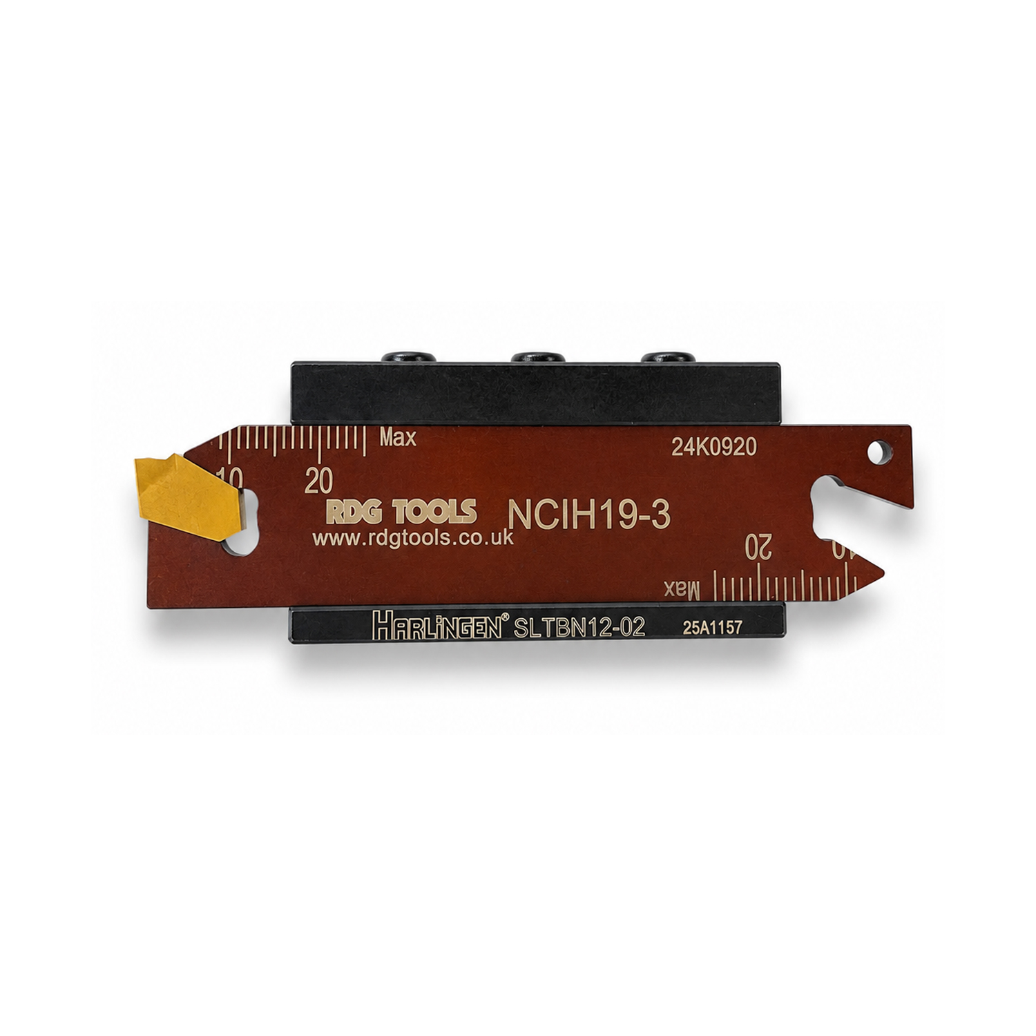 Indexable Parting Tool 3mm x 19mm blade (12mm shank) - Image 2