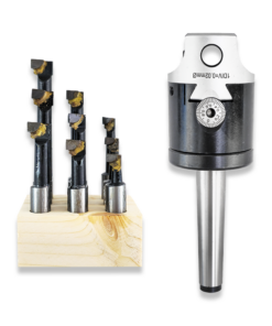 2MT Boring head - 50mm diameter with 9pc brazed boring tool set