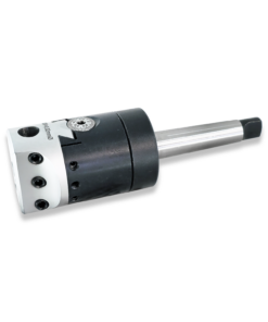 Alternative view of 2MT Boring head - 50mm diameter with tanged arbor and 9pc brazed boring tool set