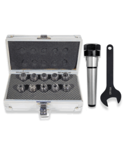 2MT ER16 COLLET CHUCK WITH 10 PC COLLET SET AND SPANNER RDGTOOLS