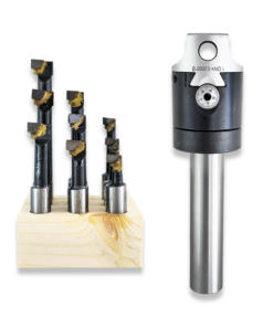 2" Boring head with 1" straight shank arbor + 9pc brazed boring tools